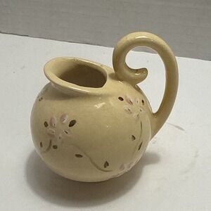 Vintage Porcelain Pitcher‎ Jug/Pitcher Figurine Hand Painted Floral Art Decor